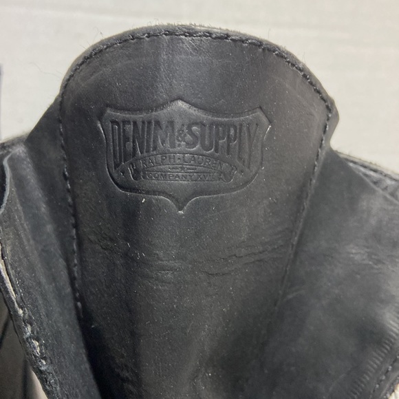 Denim & Supply Ralph Lauren Vintage Leather Moto Boots - Picture 3 of 7